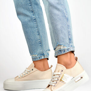 Trampki Model LY100BE Beige - PRIMO