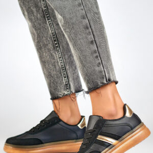 Buty Sportowe Model A185B Black/Beige - PRIMO